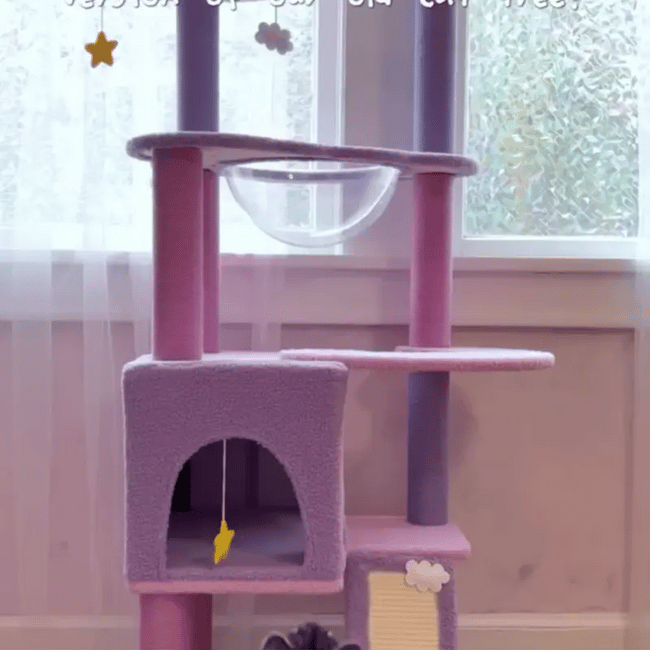 Christmas tree style cat tree