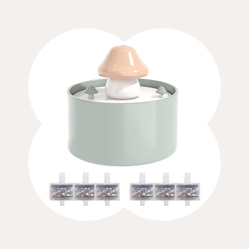 Fuente de agua para gatos Mushroom