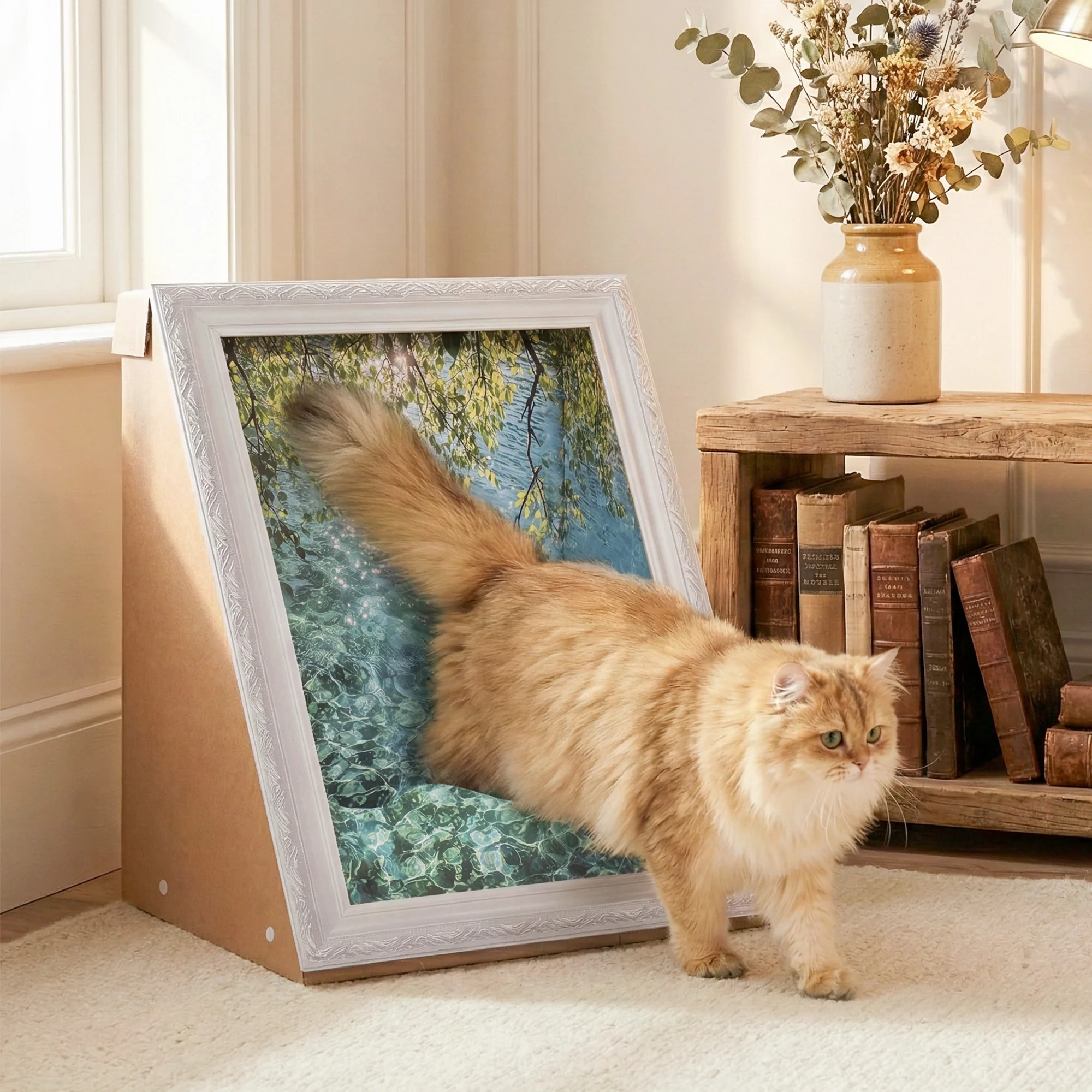 3D-retro-kunst katteskraber