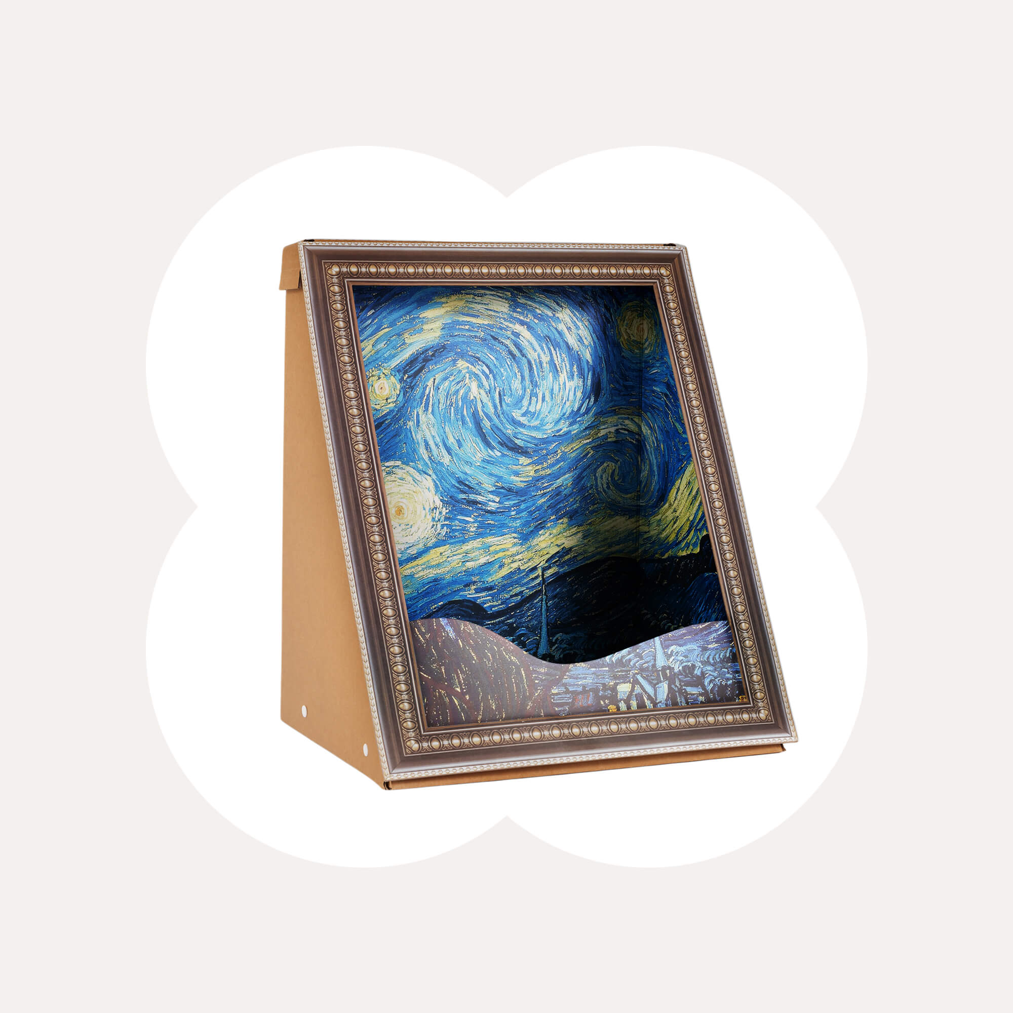 3D-retro-kunst katteskraber
