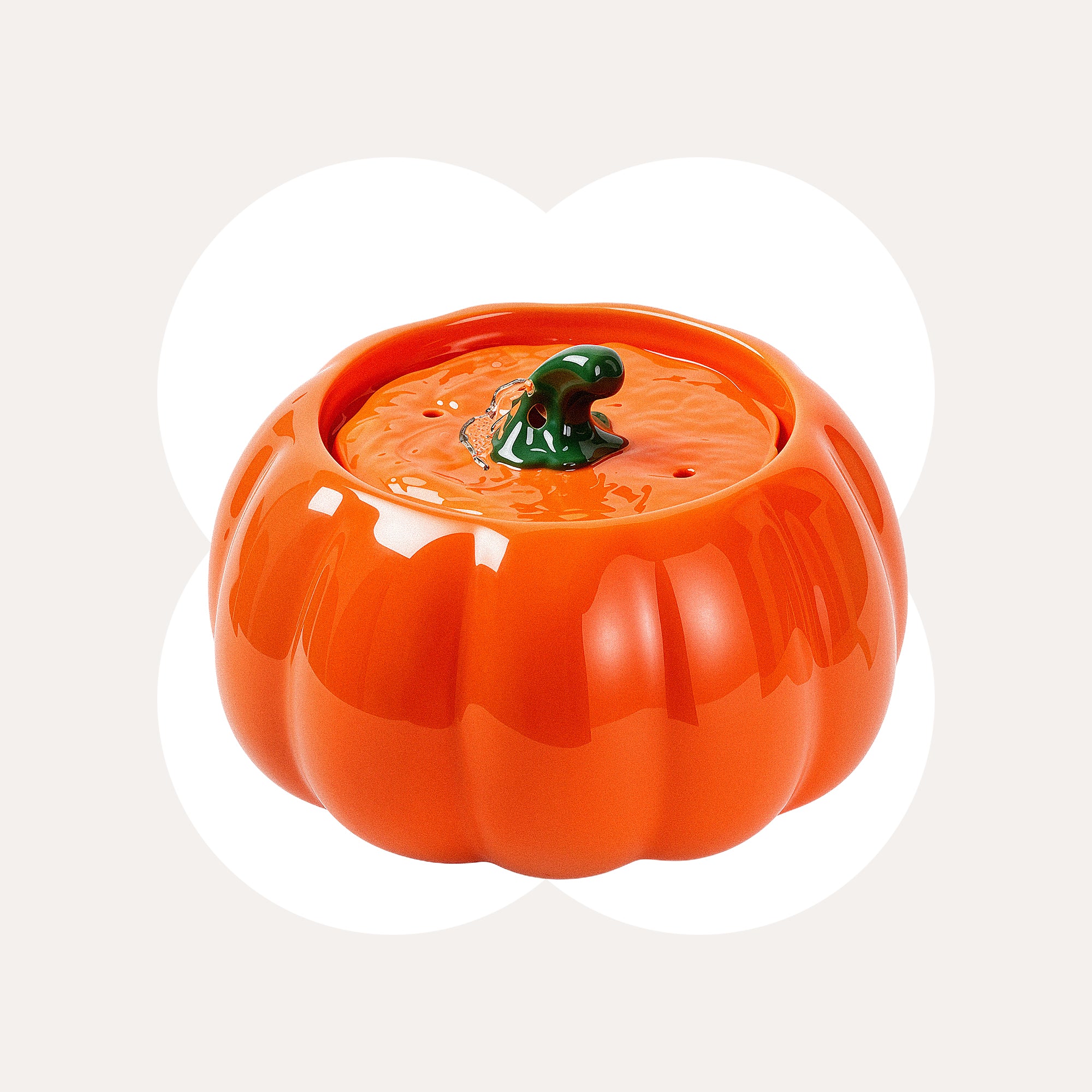 44oz Pumpkin Patch Cat Water Fountain, 44 fl oz