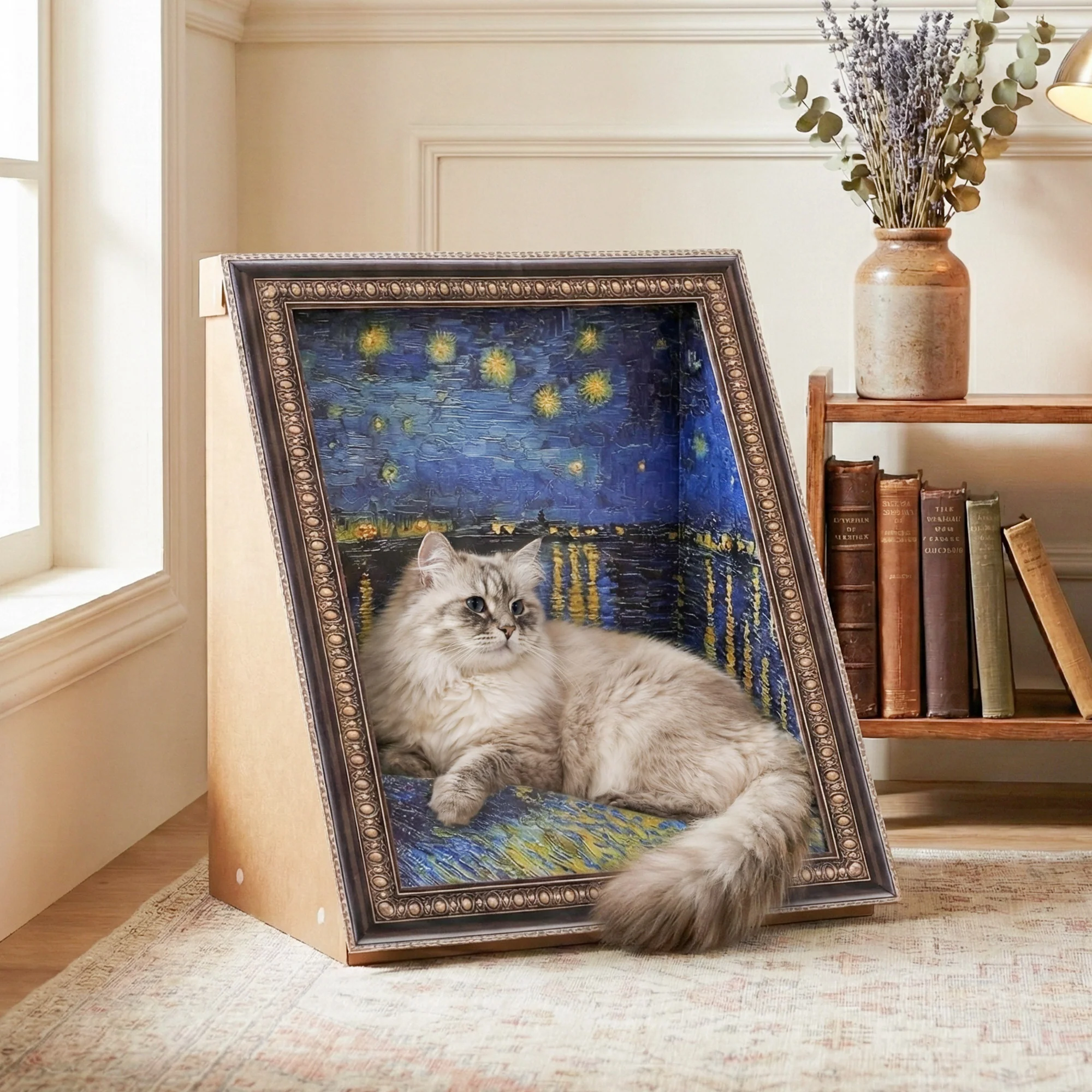 3D-retro-kunst katteskraber
