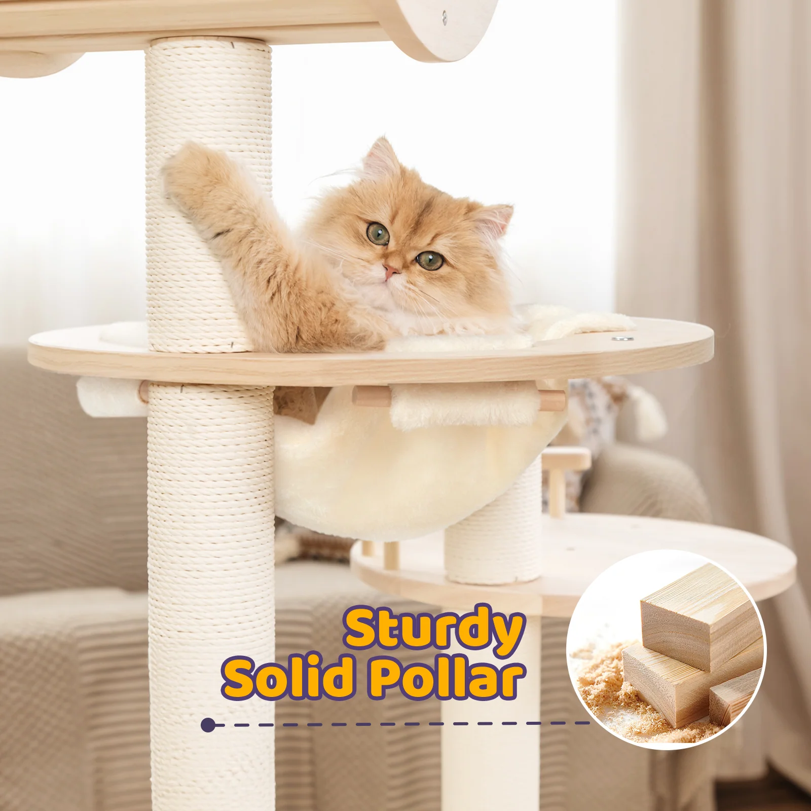 Transformable Cat Tree for Large Cats with 3 Combination Ways