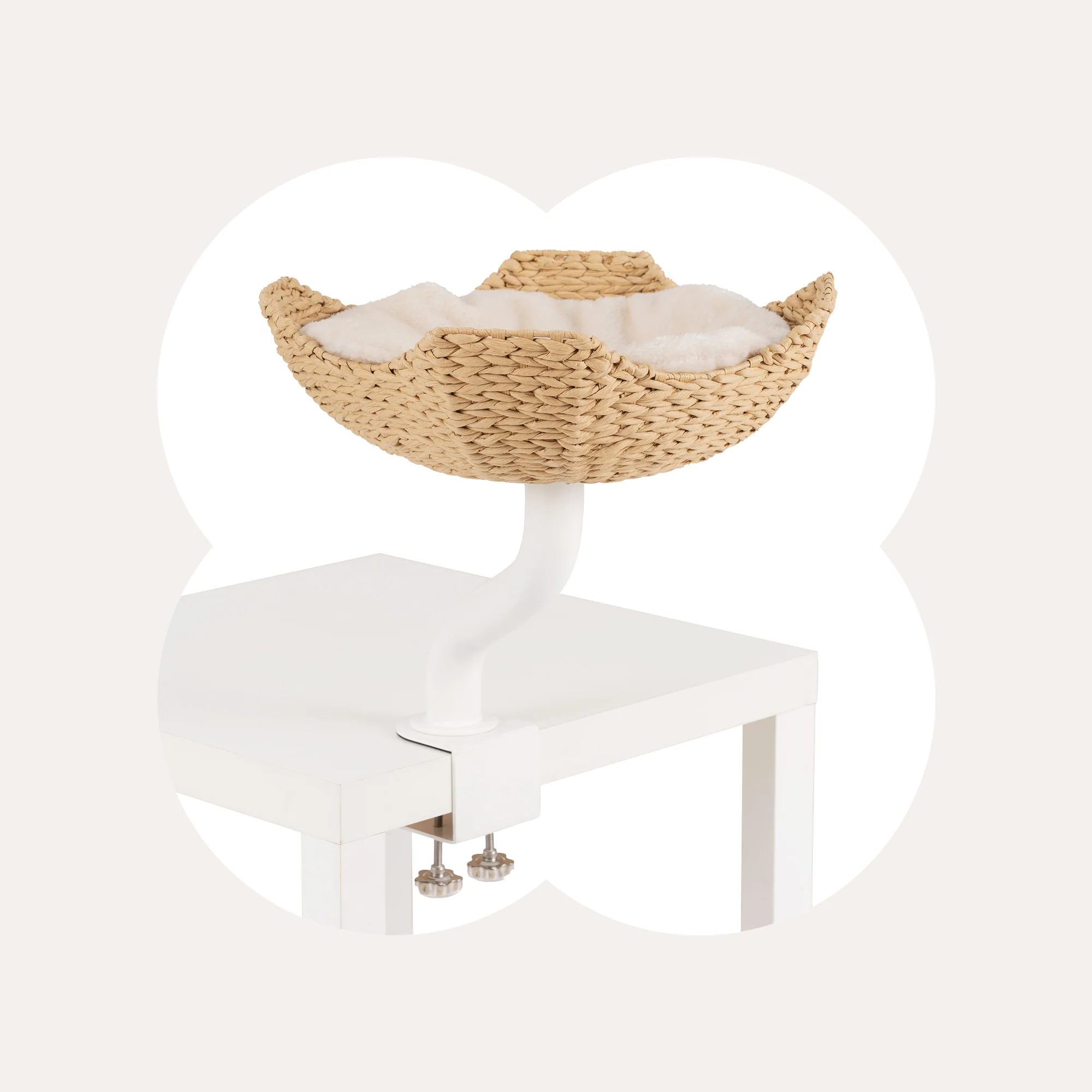 Woven Nest Desk Cat Bed