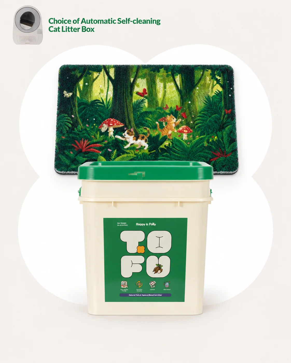 6. Jubiläum Tofu & Cassava Natürliches Katzenstreu für treue Kunden