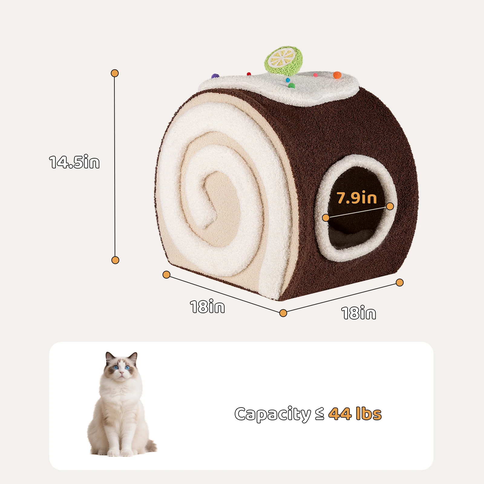 Choco Swiss Roll Cat Cave