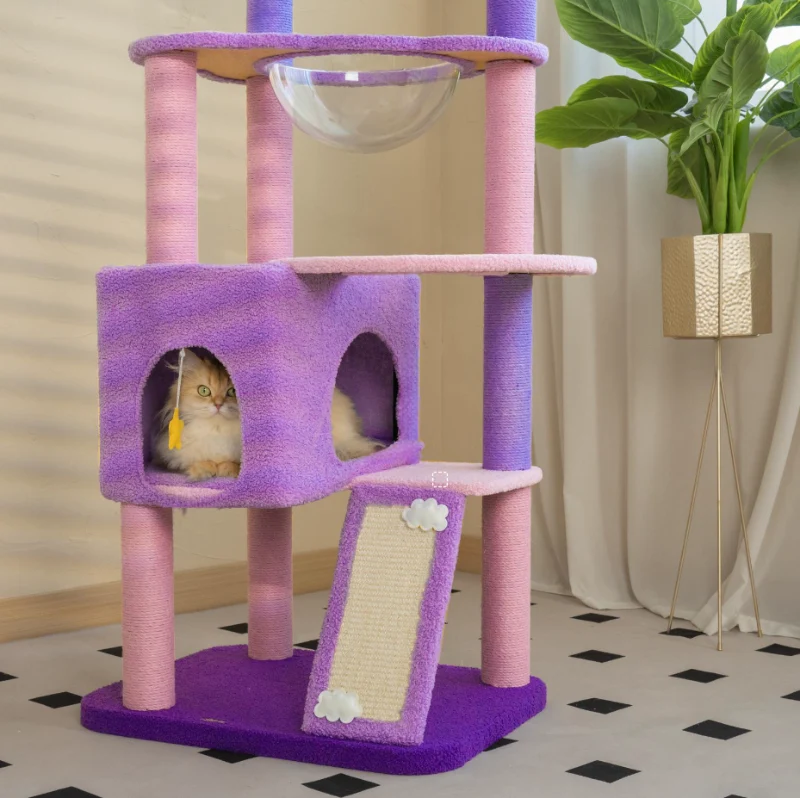 Moonlight Cat Tree with Sisal Posts, Hammock and Night Sky Theme