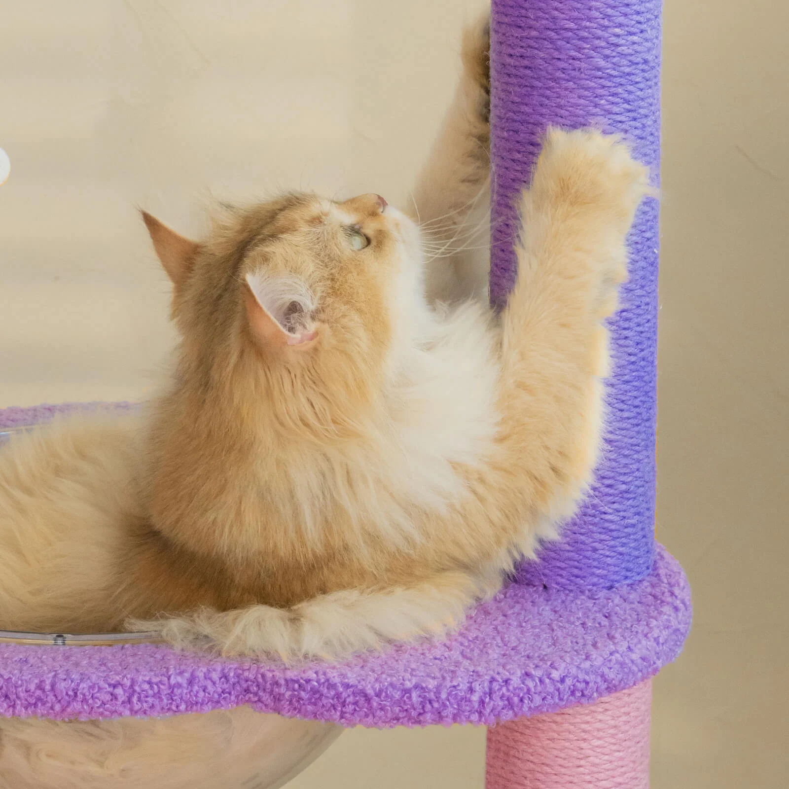 Moonlight Cat Tree with Sisal Posts, Hammock and Night Sky Theme