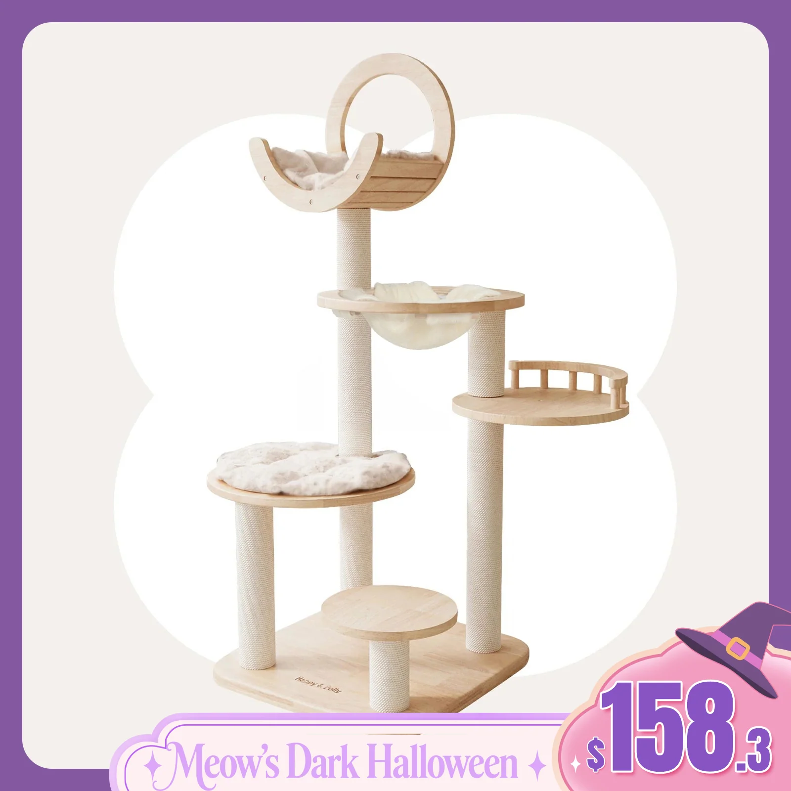 Transformable Cat Tree for Large Cats with 3 Combination Ways