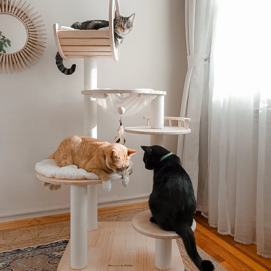 Transformable Cat Tree for Large Cats with 3 Combination Ways