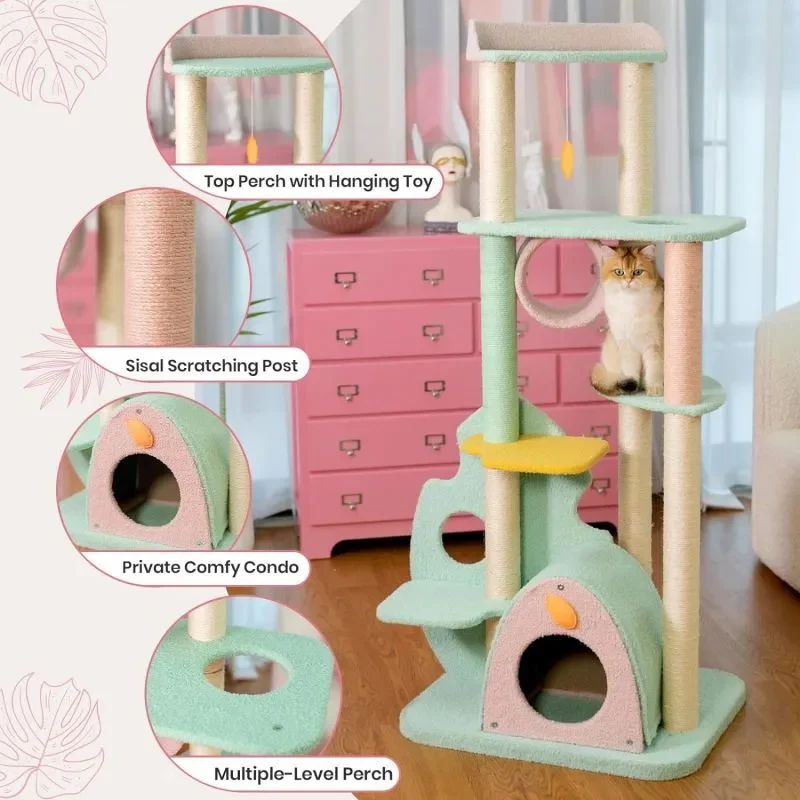 Upgraded Wonderland Cat Tree XL for Kittens and Older Cats