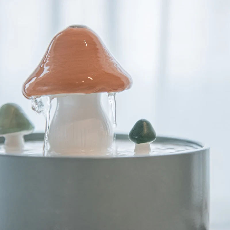 Fuente de agua para gatos Mushroom
