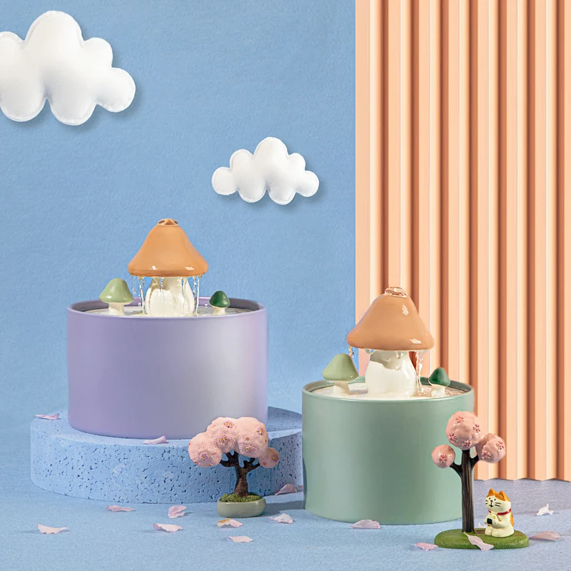 Fuente de agua para gatos Mushroom