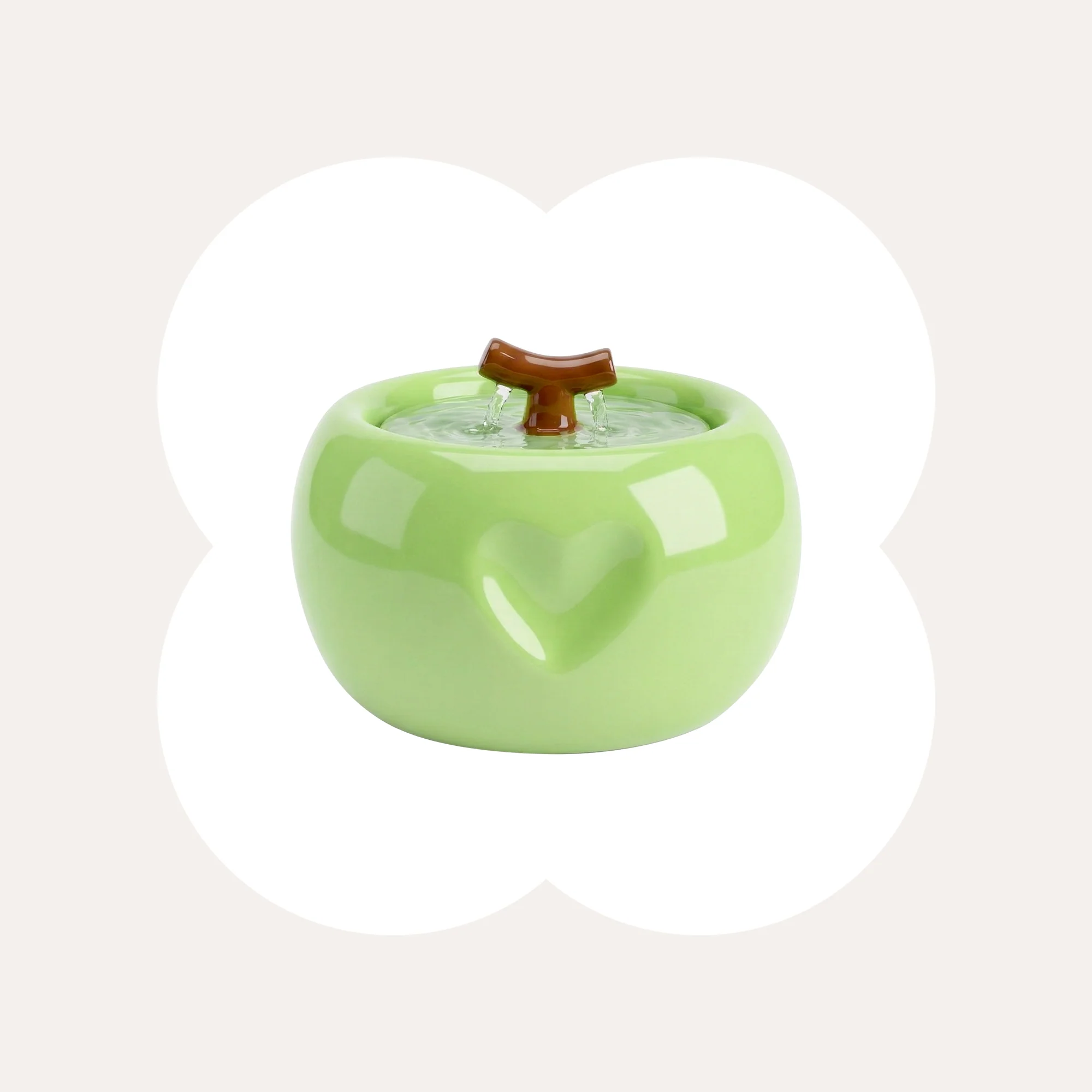 50oz Love Apple Cat Water Fountain