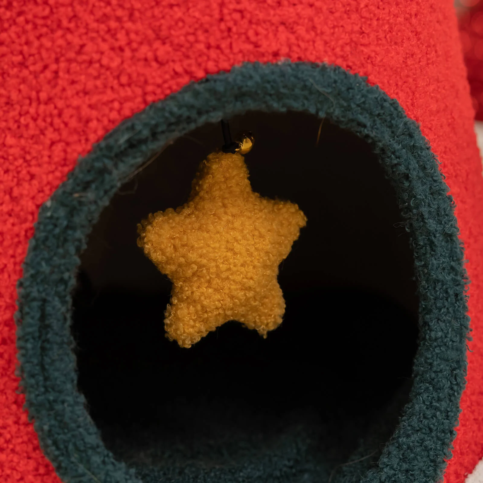 Christmas Tree Cat Bed Tent With Removable Top for Cats and Small Dogs