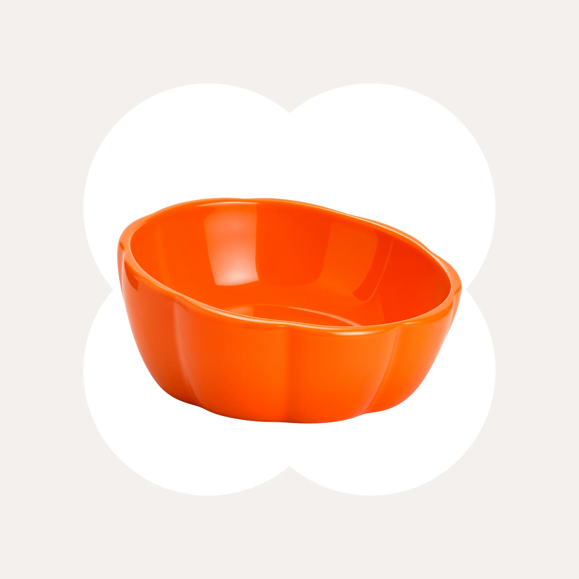10 oz Pumpkin Patch Cat Bowl in Orange or Green Ceramic