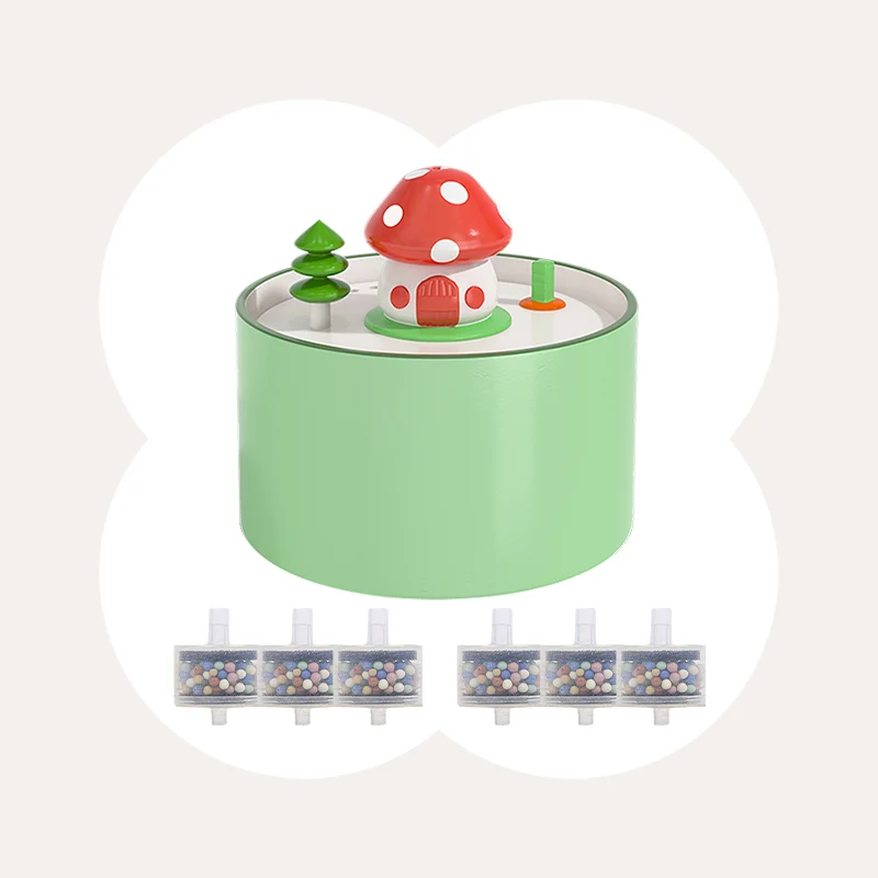Mushroom House Water Fountain