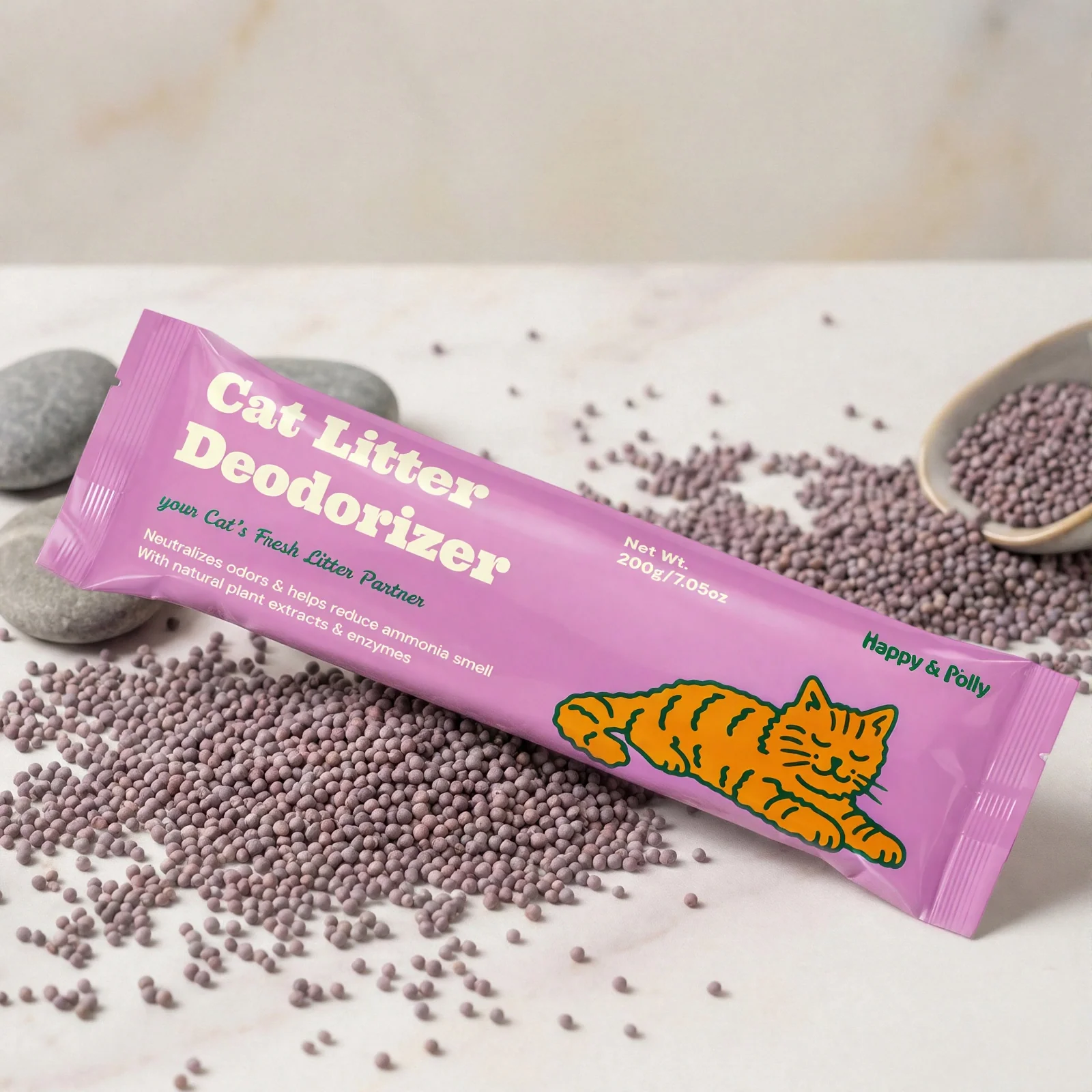 Dual-Mineral-Geruchsschutz-Katzenstreu-Deodorant
