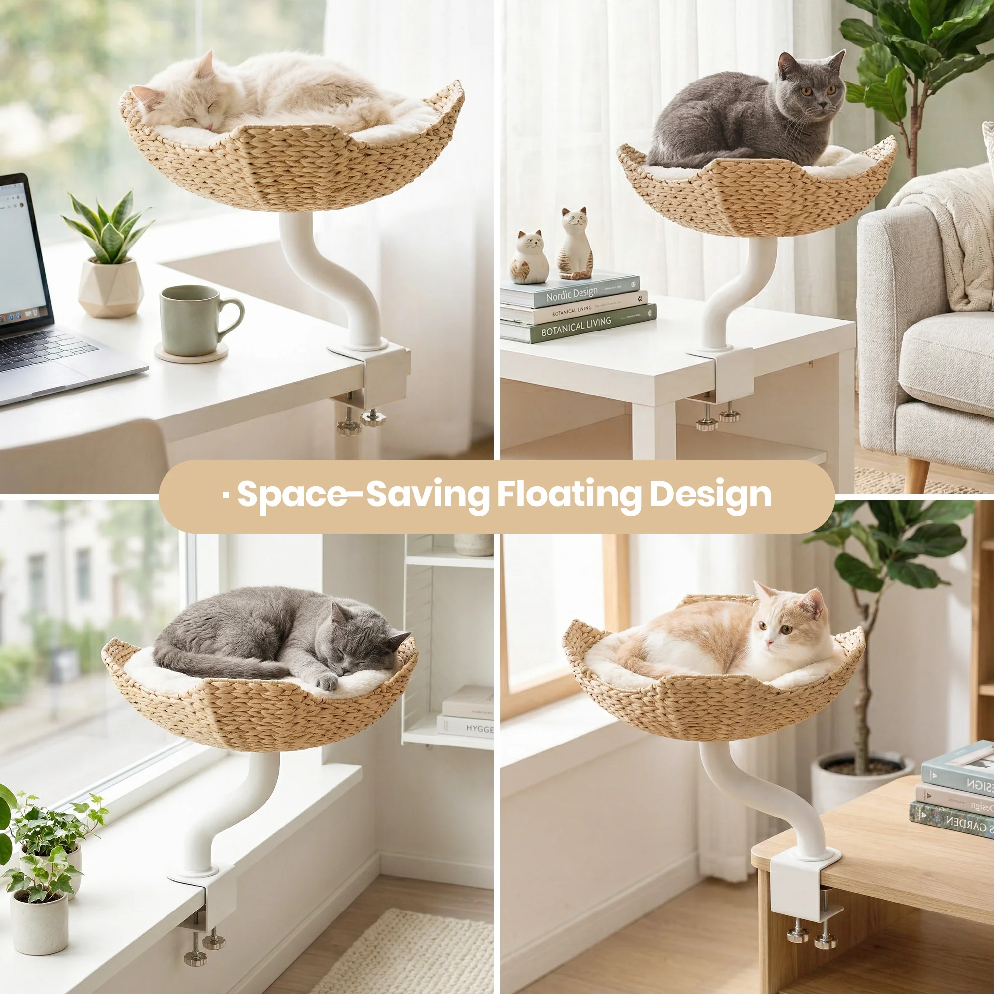 Woven Nest Desk Cat Bed