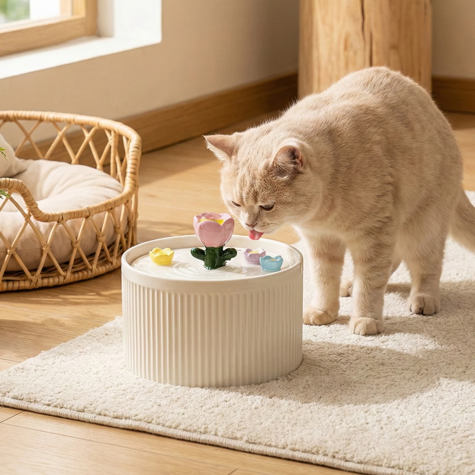 Tulip Garden Katzen-Trinkbrunnen, 42 oz