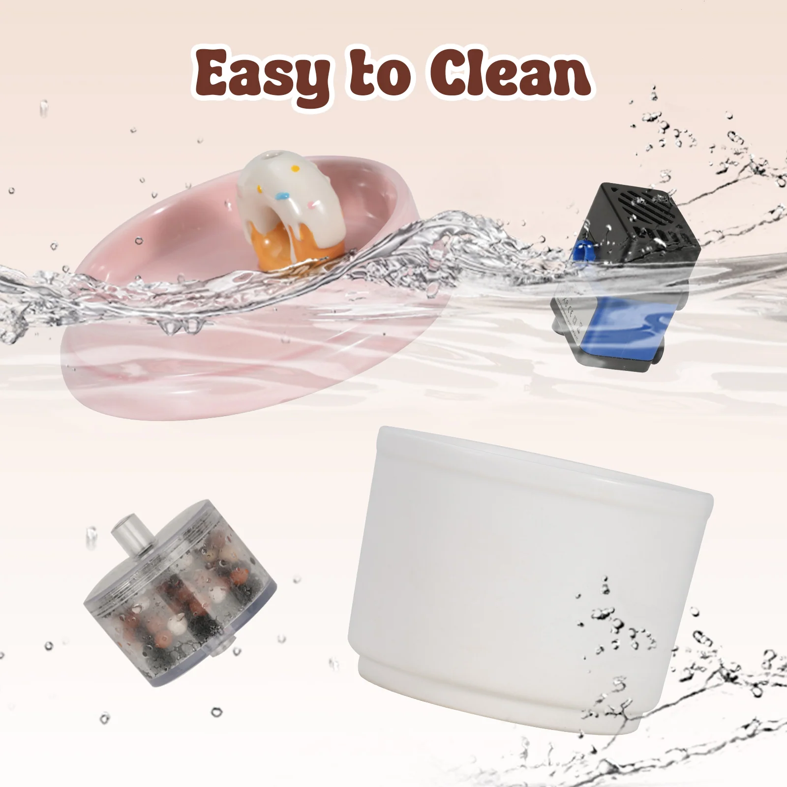 27oz 甜甜圈造型貓碗套裝