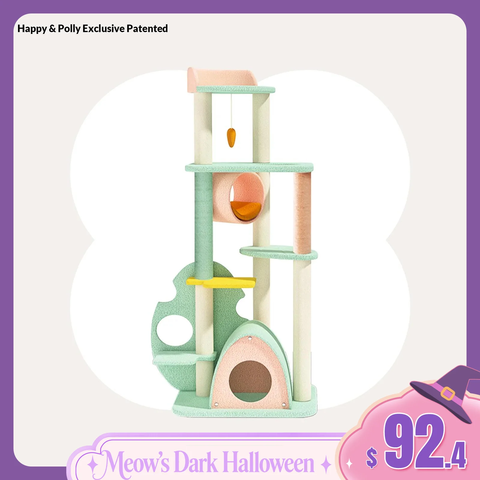 Upgraded Wonderland Cat Tree XL for Kittens and Older Cats