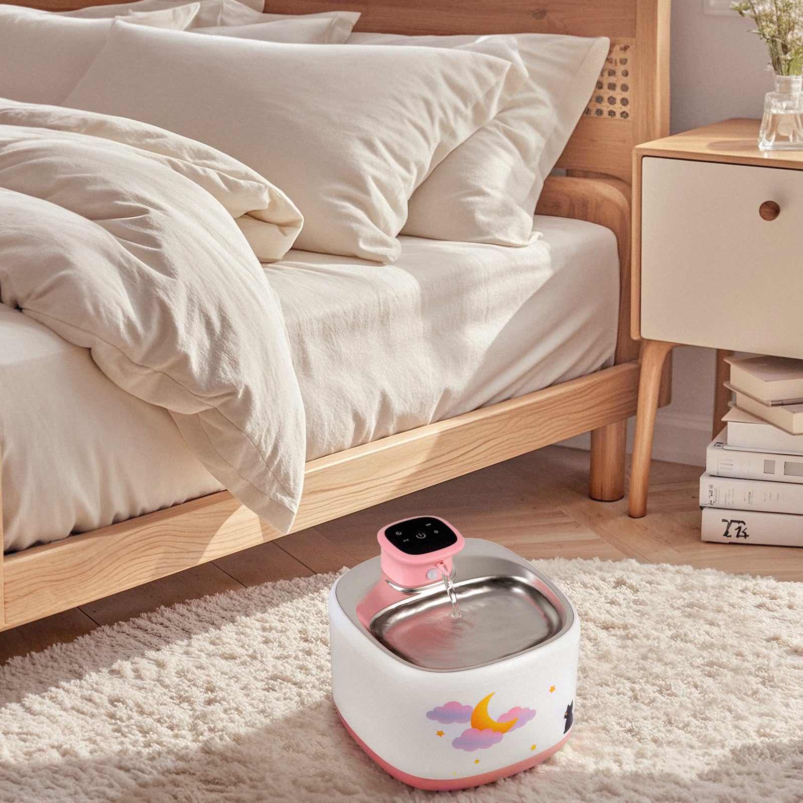 71 oz Moonlight drahtloser intelligenter Wasserbrunnen