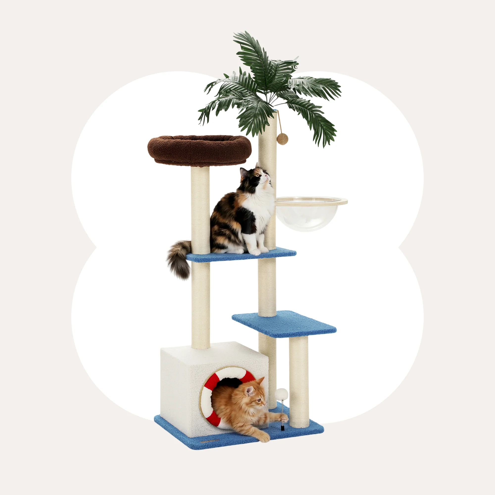 Árbol para gatos Coco Cabana de 57"