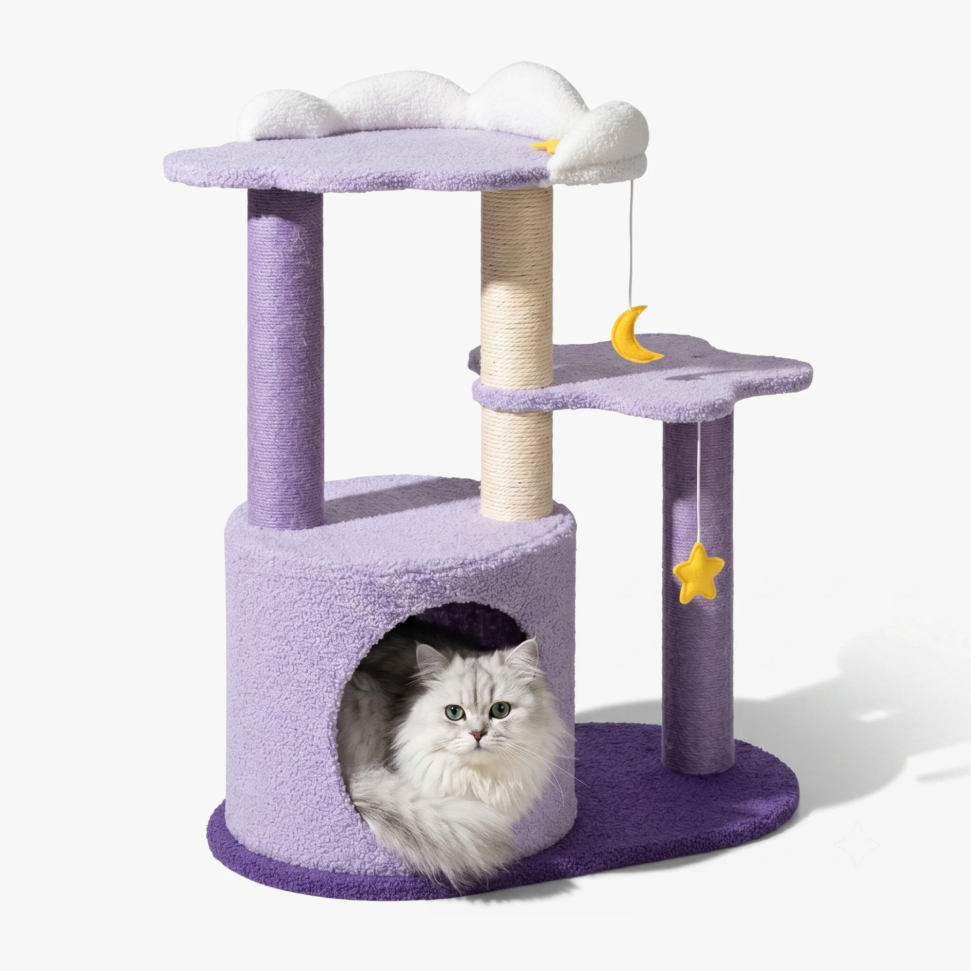 Árbol para gatos Moonlight Cottage de 28" para gatitos y gatos pequeños