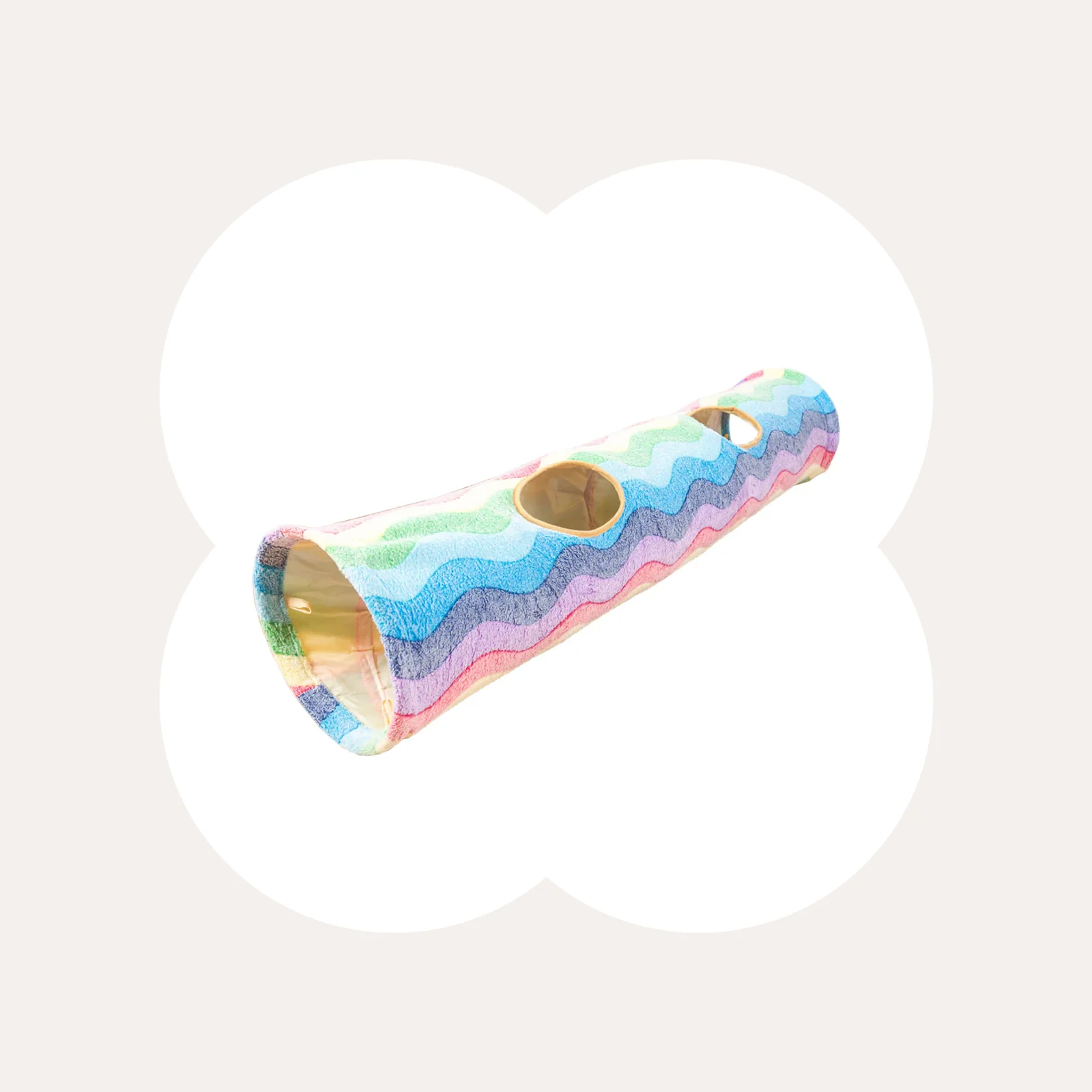 Elves in the Rainbow Collapsible Cat Tunnel Toy