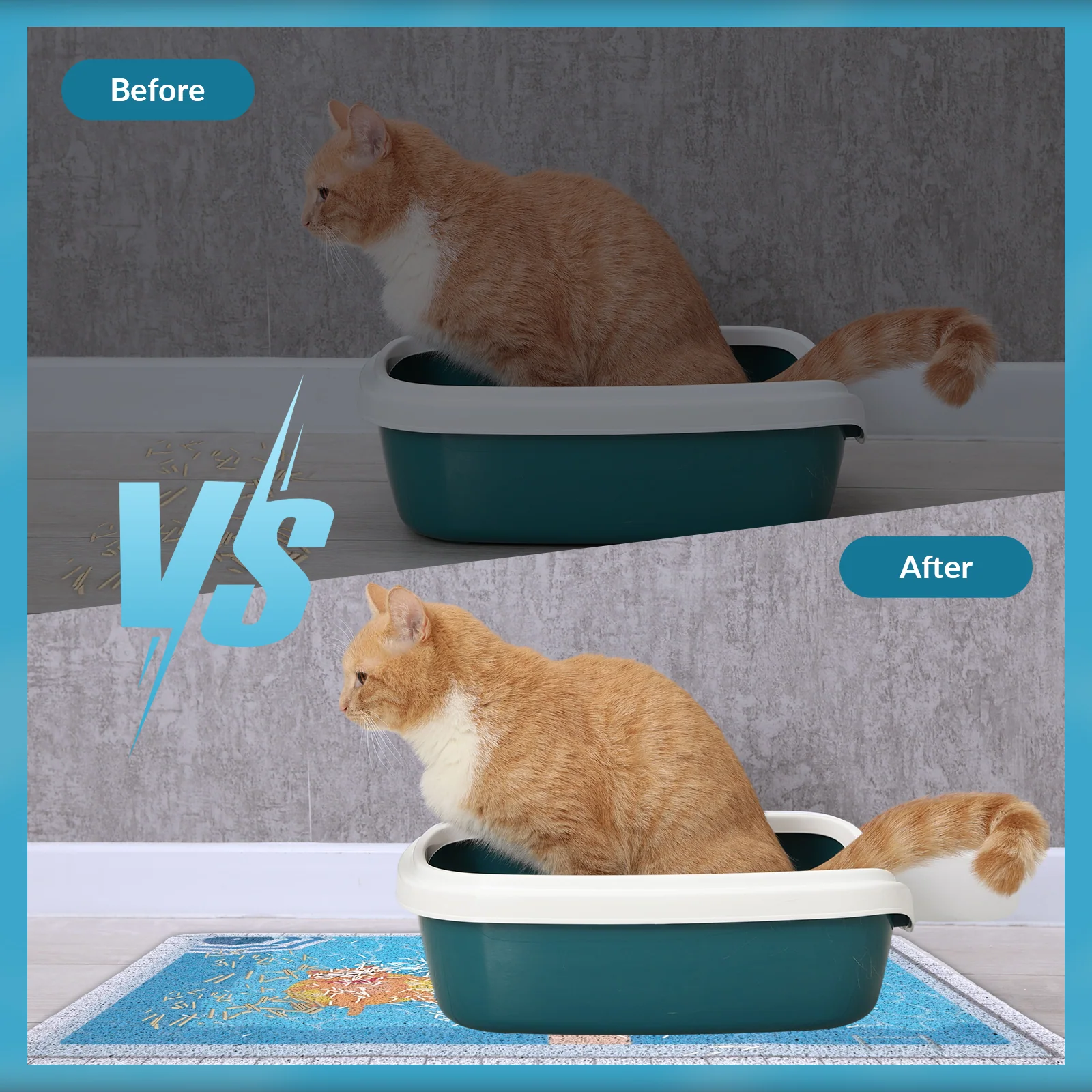 Zomer-zwembad kattenbakmat