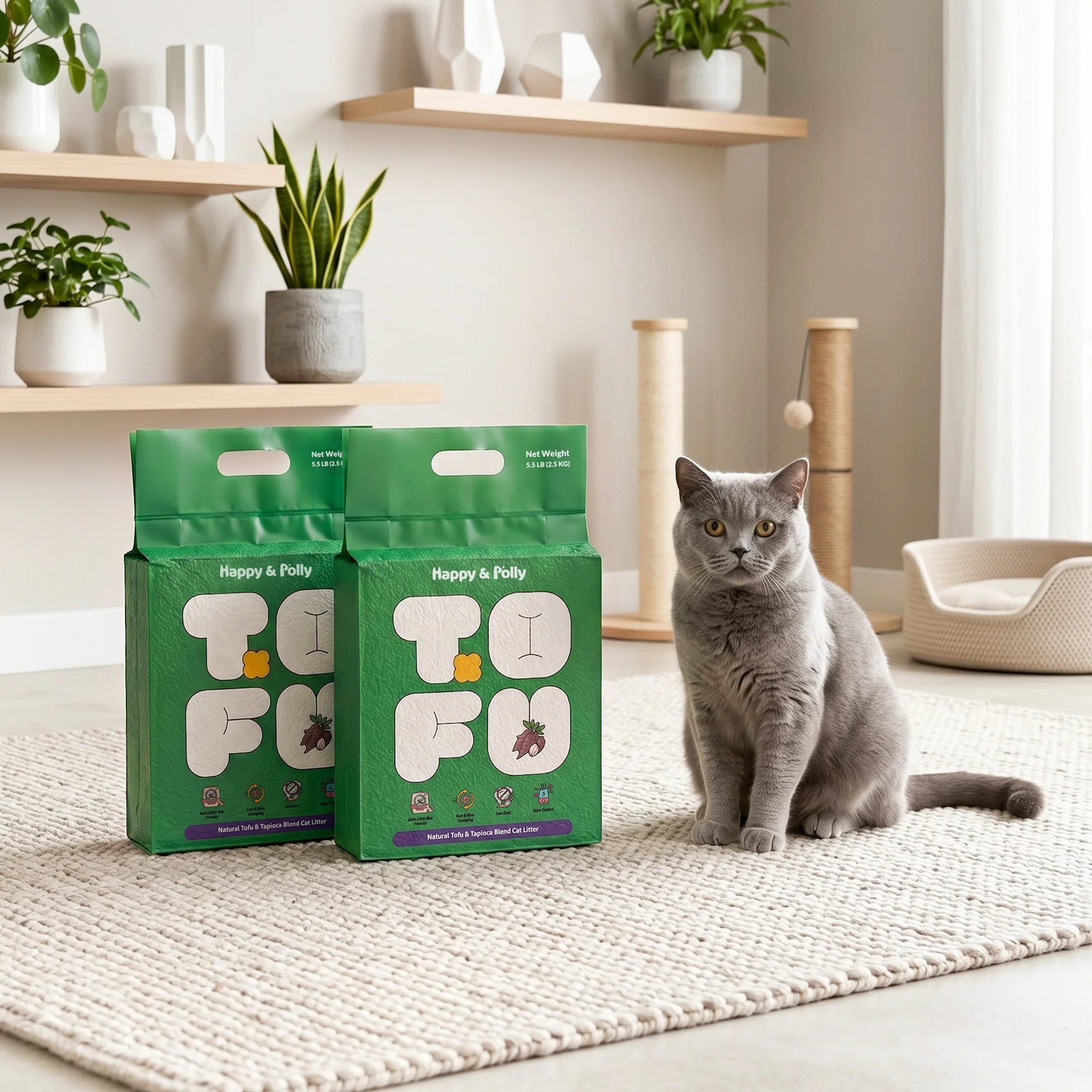 Tofu & Cassava Doğal Kedi Kumu Trail
