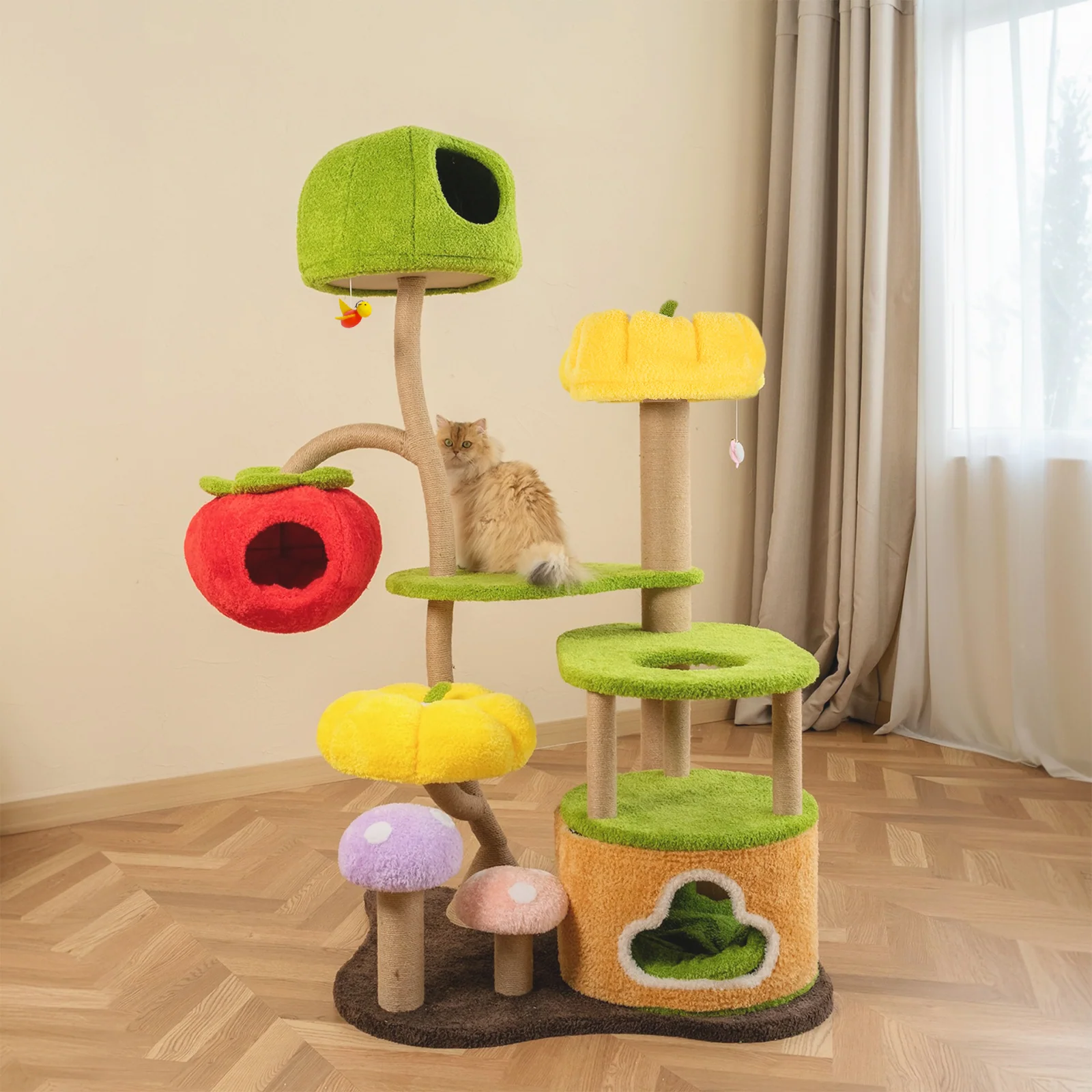 Gelişmiş Jungle Haven Kedi Ağacı