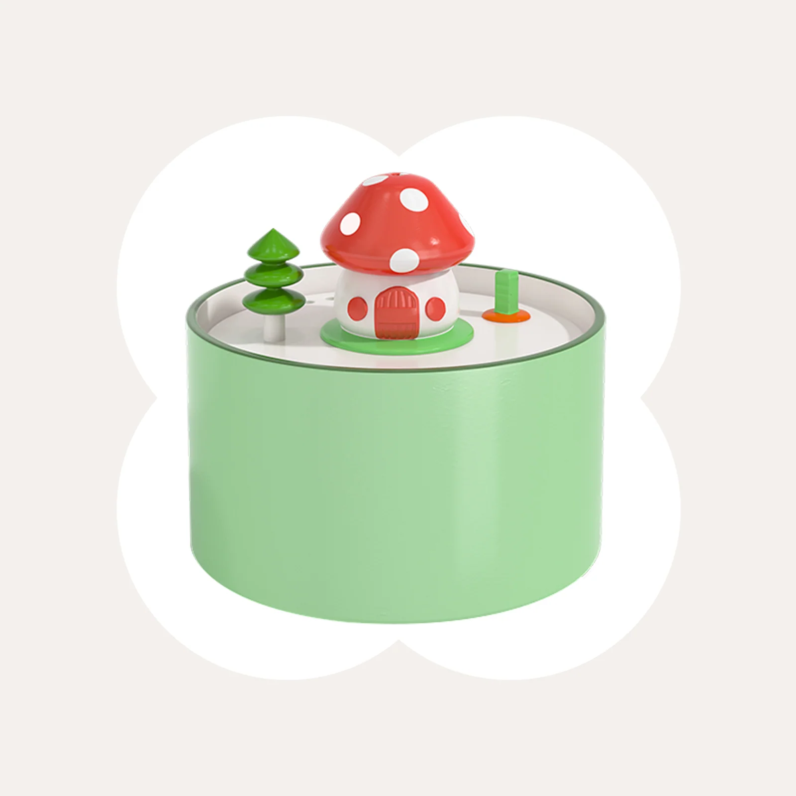 Mushroom House Water Fountain