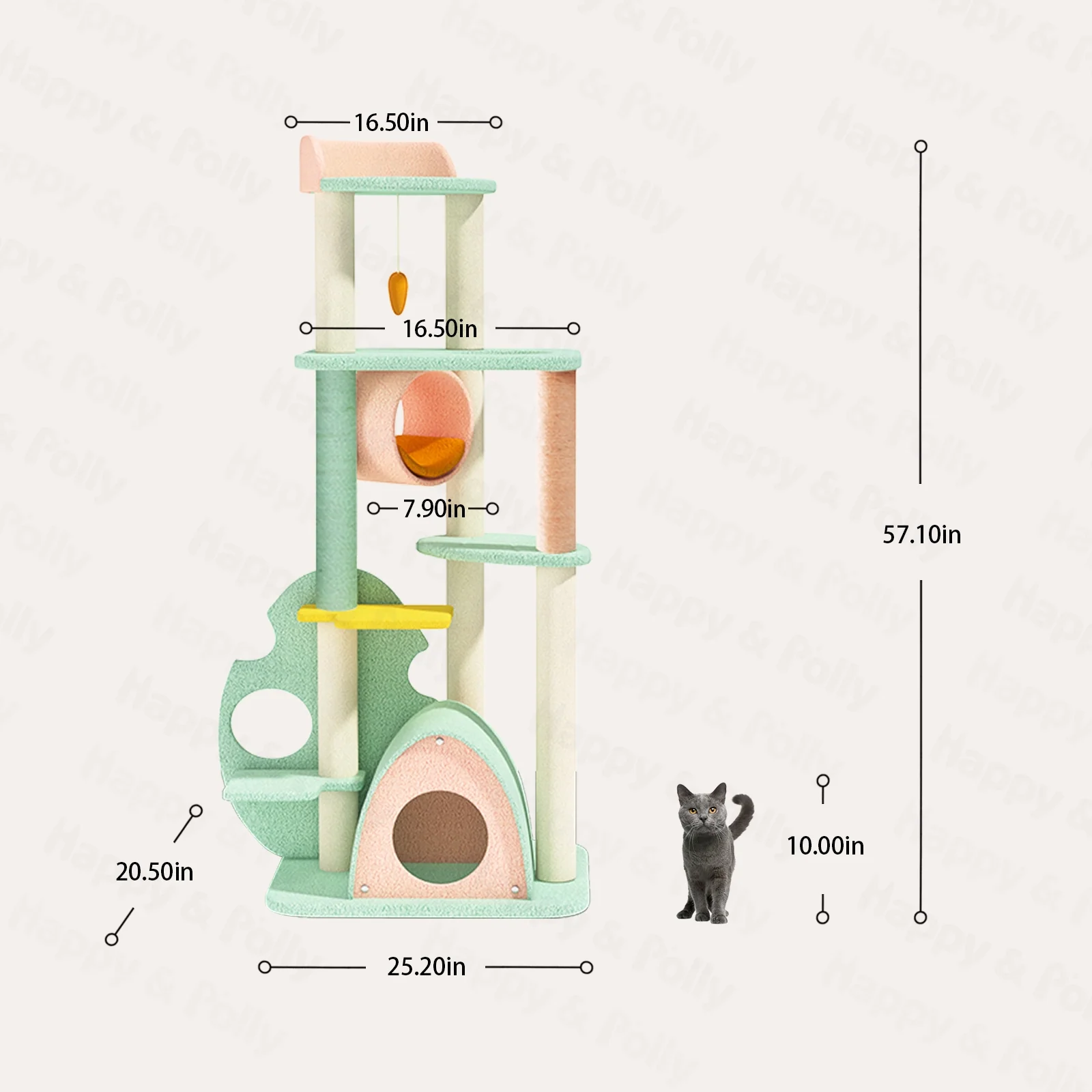 Upgraded Wonderland Cat Tree XL for Kittens and Older Cats
