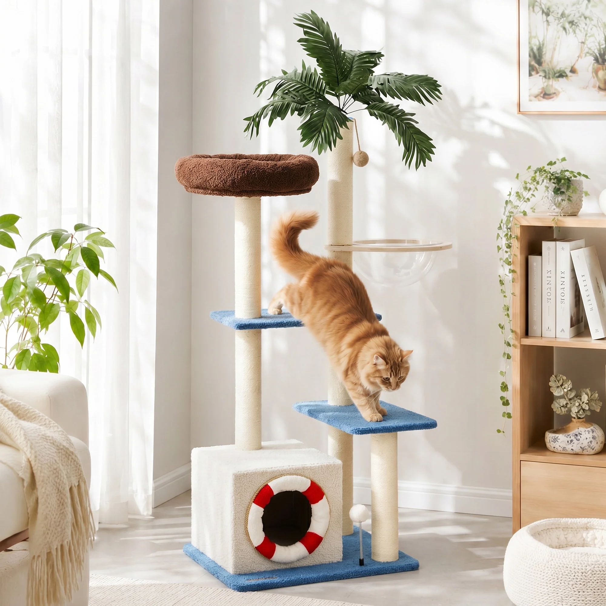 Árbol para gatos Coco Cabana de 57"