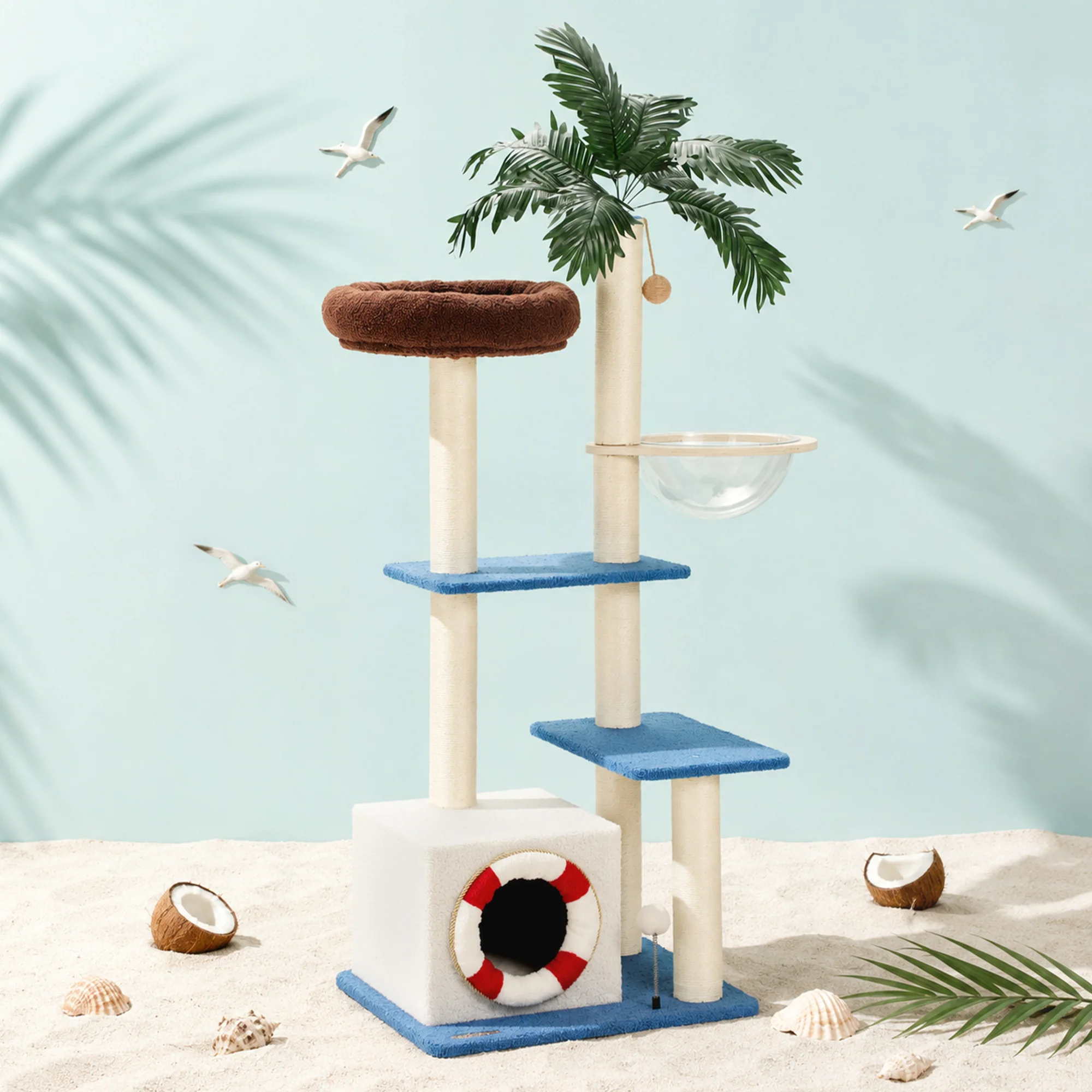 Árbol para gatos Coco Cabana de 57"
