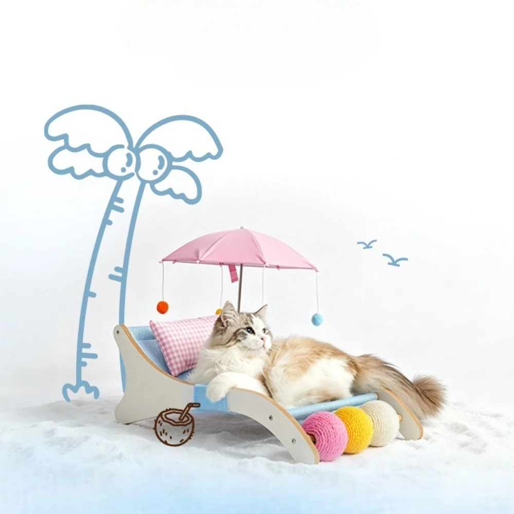 Summer Beach Lounge Cat Bed