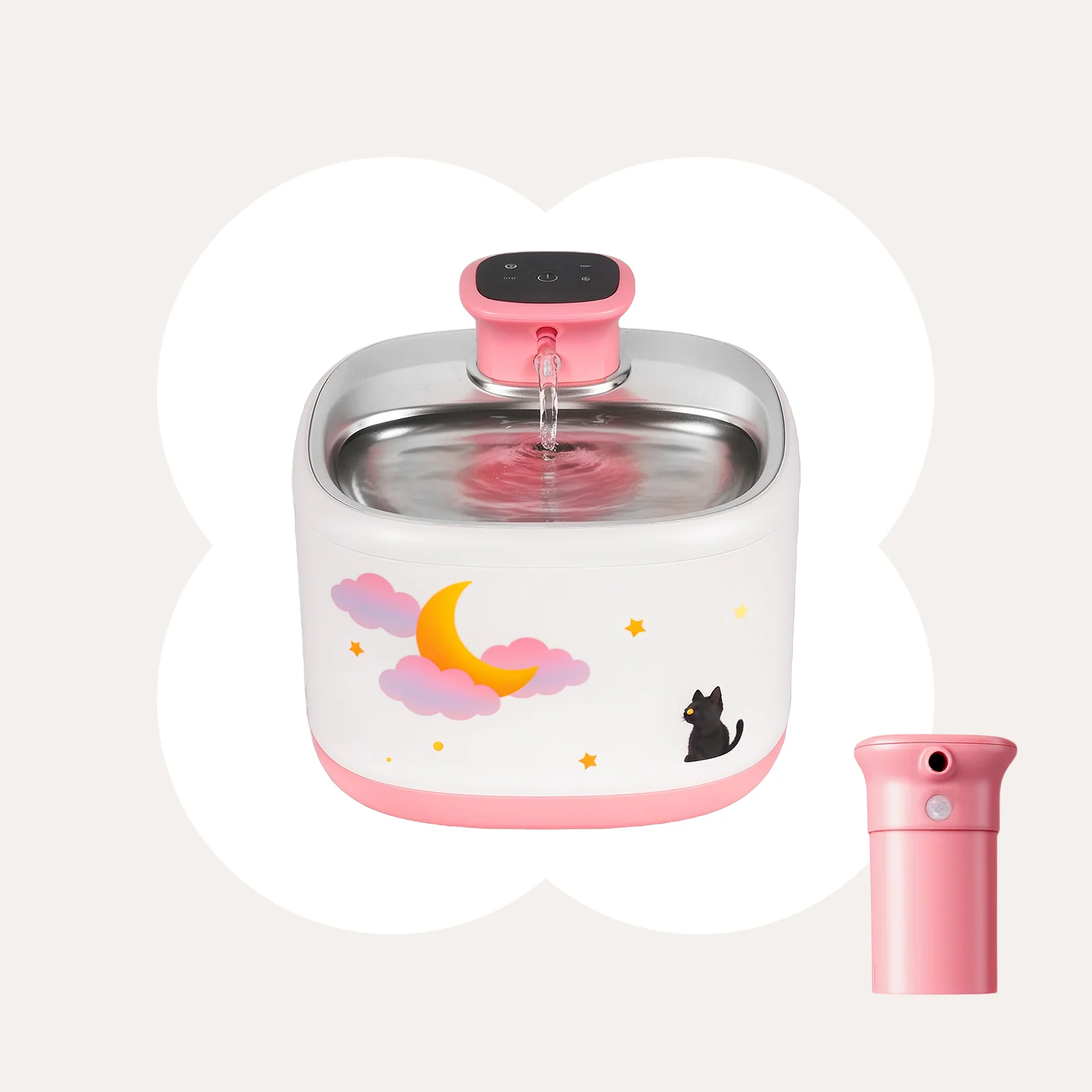 71 oz Moonlight drahtloser intelligenter Wasserbrunnen