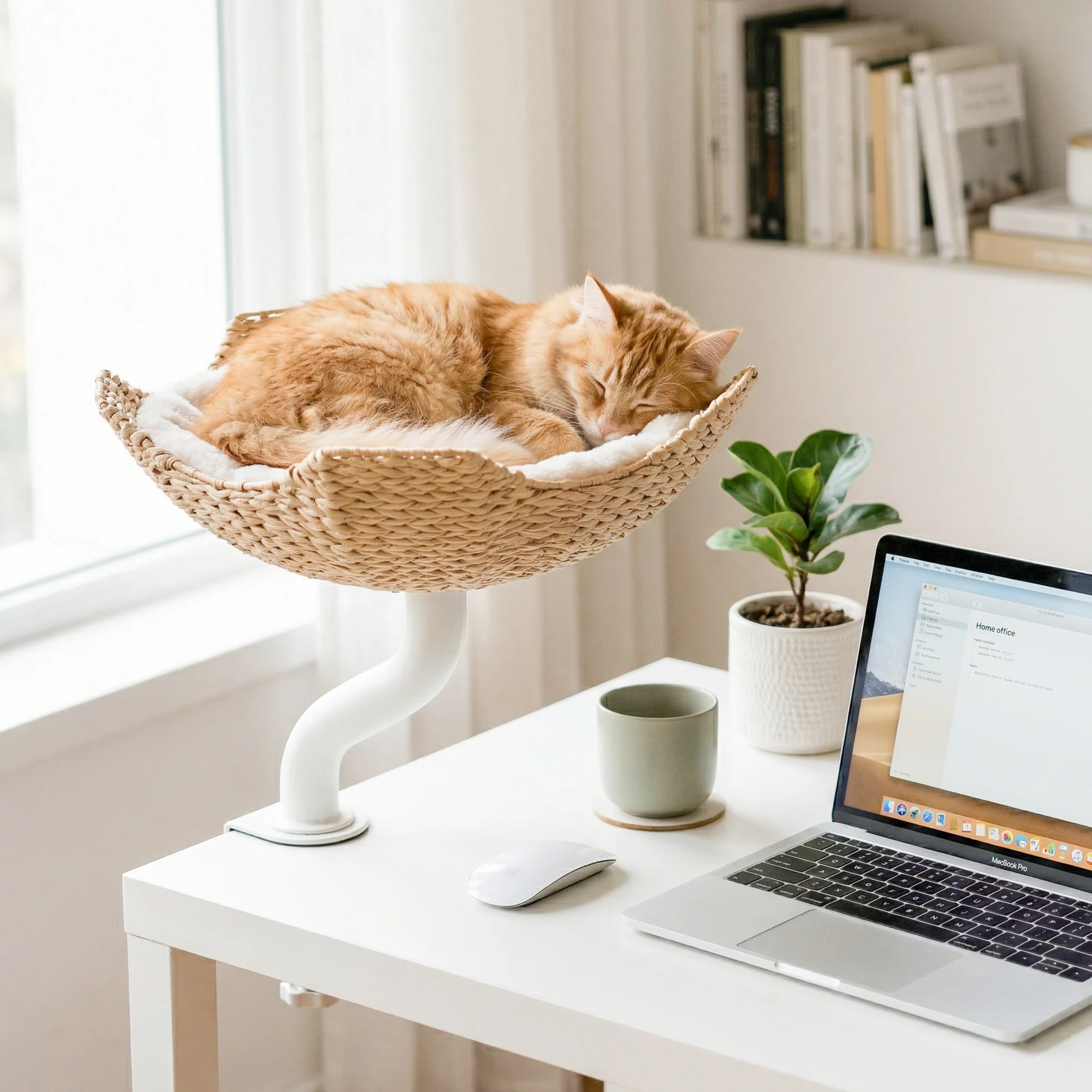 Woven Nest Desk Cat Bed