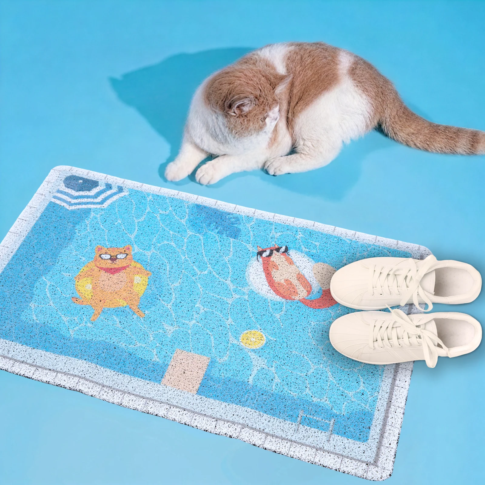 Zomer-zwembad kattenbakmat